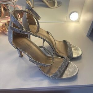 Michael Shannon Silver Strappy Heels